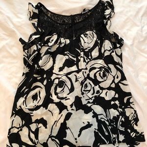 Silk Lace Back Blouse